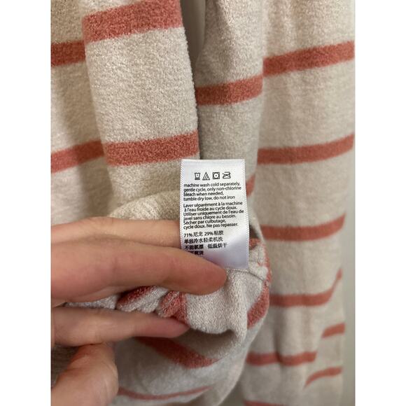 Barefoot Dreams Cozy Chic Ultra Lite Striped Pullover Soft Sweater XS - Picture 7 of 7